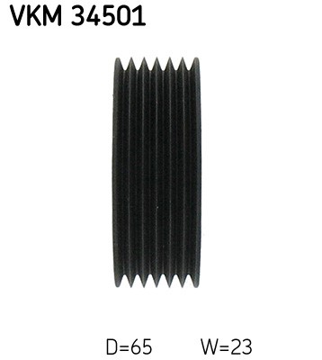 Styrrulle, drivrem, Vänster övre Skf VKM 34501 SKF Styrrulle, drivrem, Vänster övre Skf VKM 34501 SKF