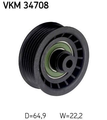 Styrrulle, drivrem, Vänster övre, Vänster Skf VKM 34708 SKF