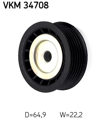 Styrrulle, drivrem, Vänster övre, Vänster Skf VKM 34708 SKF Styrrulle, drivrem, Vänster övre, Vänster Skf VKM 34708 SKF