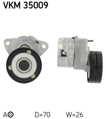 Spännrulle, Drivrem, Mitt, Vänster Skf VKM 35009 SKF