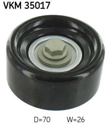 Styrrulle, drivrem, Höger nedtill, Mitt, Vänster Skf VKM 35017 SKF