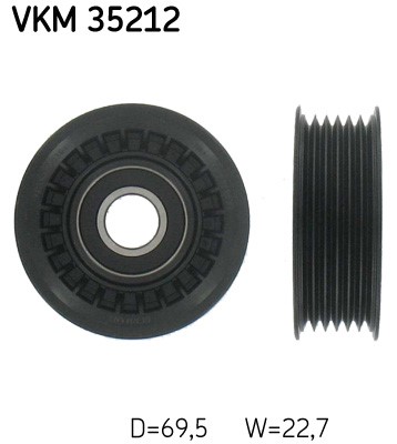 Styrrulle, drivrem, Vänster övre, Vänster Skf VKM 35212 SKF Styrrulle, drivrem, Vänster övre, Vänster Skf VKM 35212 SKF