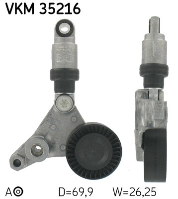 Spännrulle, Drivrem, Vänster undre, Mitt till vänster Skf VKM 352 SKF