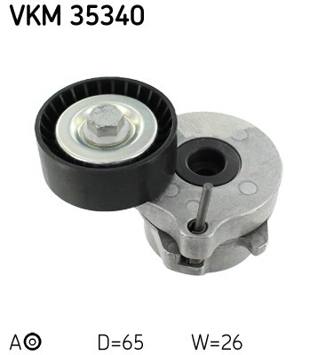 Spännrulle, Drivrem, Mitt till höger, Vänster undre, Mitt, Vänste SKF Spännrulle, Drivrem, Mitt till höger, Vänster undre, Mitt, Vänste SKF