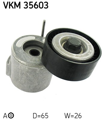 Spännrulle, Drivrem, Vänster undre, Mitt till höger, Mitt till vä SKF