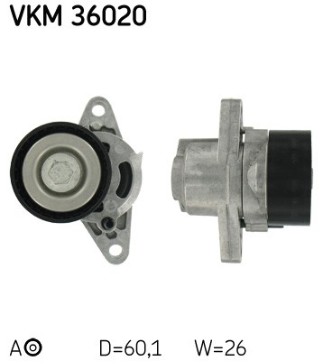 Spännrulle, Drivrem, Mitt till höger, Mitt till vänster, Vänster, SKF