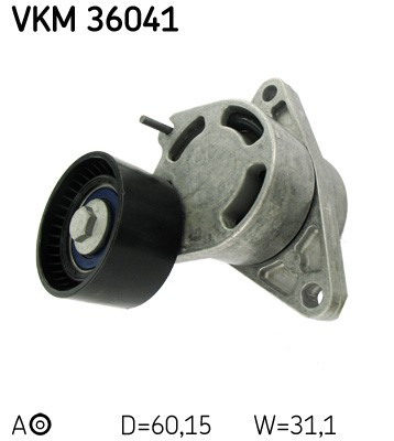 Spännrulle, Drivrem, Mitt till vänster, Mitt Skf VKM 36041 SKF