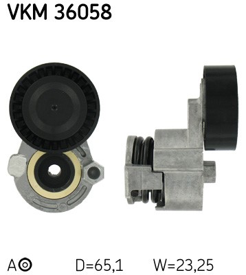 Spännrulle, Drivrem, Mitt, Upptill Skf VKM 36058 SKF