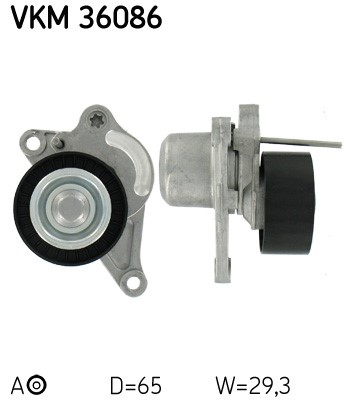 Spännrulle, Drivrem, Höger upptill, Mitt till vänster, Mitt till SKF Spännrulle, Drivrem, Höger upptill, Mitt till vänster, Mitt till SKF