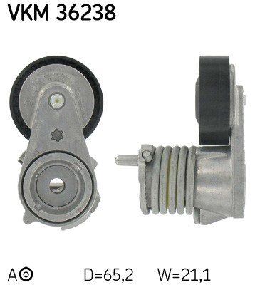 Spännrulle, Drivrem, Vänster, Nedre Skf VKM 36238 SKF Spännrulle, Drivrem, Vänster, Nedre Skf VKM 36238 SKF