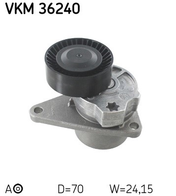 Spännrulle, Drivrem, Mitt till vänster, Mitt SKF