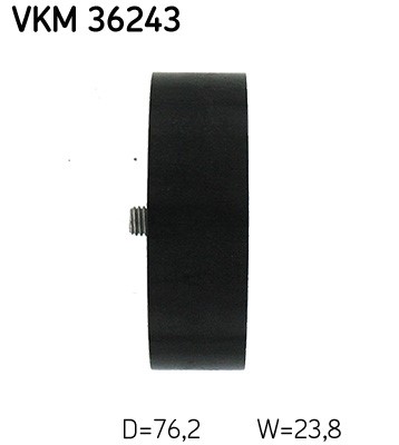 Styrrulle, drivrem, Höger upptill, Nedre, Upptill Skf VKM 36243 SKF