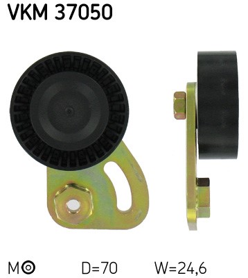Spännrulle, Drivrem, Upptill, Höger, Mitt Skf VKM 37050 SKF