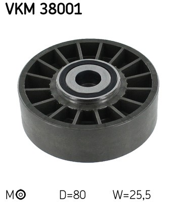 Spännrulle, Drivrem, Höger nedtill, Vänster undre, Vänster övre,  SKF