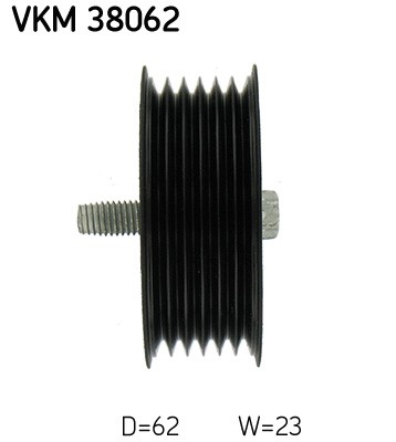 Styrrulle, drivrem, Vänster övre, Mitt till vänster, Upptill, Vän SKF