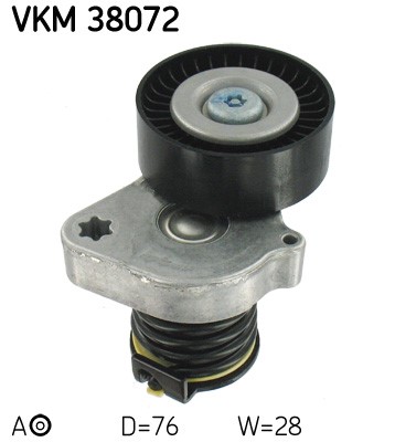 Spännrulle, Drivrem, Vänster övre, Mitt till vänster, Höger nedti SKF Spännrulle, Drivrem, Vänster övre, Mitt till vänster, Höger nedti SKF