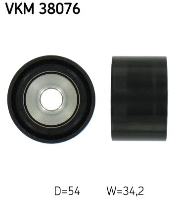 Styrrulle, drivrem, Vänster övre, Höger upptill, Mitt till vänste SKF Styrrulle, drivrem, Vänster övre, Höger upptill, Mitt till vänste SKF