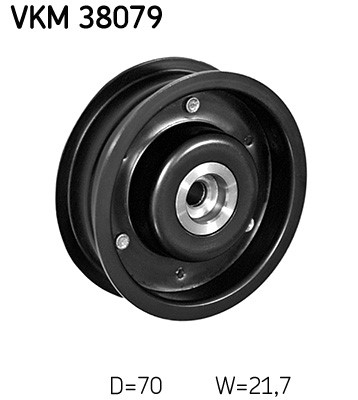 Styrrulle, drivrem, Mitt till höger, Höger upptill, Vänster övre, SKF Styrrulle, drivrem, Mitt till höger, Höger upptill, Vänster övre, SKF