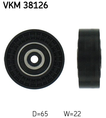 Styrrulle, drivrem, Vänster undre, Höger Skf VKM 38126 SKF