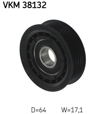 Styrrulle, drivrem, Mitt, Vänster, Höger, Nedre Skf VKM 38132 SKF