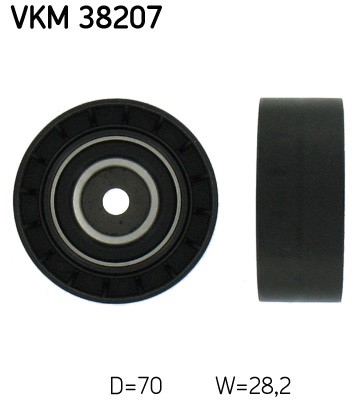 Styrrulle, drivrem, Höger upptill, Mitt Skf VKM 38207 SKF