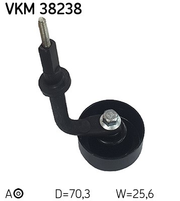 Spännrulle, Drivrem, Fram, Bak, Vänster, Mitt Skf VKM 38238 SKF