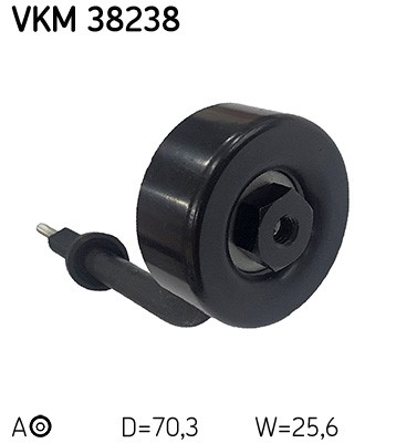 Spännrulle, Drivrem, Fram, Bak, Vänster, Mitt Skf VKM 38238 SKF