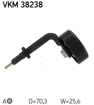 Spännrulle, Drivrem, Fram, Bak, Vänster, Mitt Skf VKM 38238 SKF
