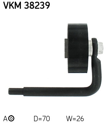 Spännrulle, Drivrem, Fram, Bak, Höger Skf VKM 38239 SKF