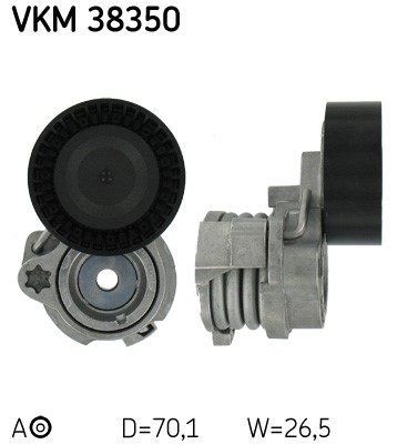 Spännrulle, Drivrem, Mitt till höger, Mitt, Upptill Skf VKM 38350 SKF