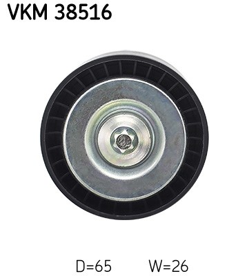 Styrrulle, drivrem, Vänster undre, Höger nedtill, Höger, Nedre, M SKF Styrrulle, drivrem, Vänster undre, Höger nedtill, Höger, Nedre, M SKF