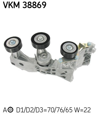 Spännrulle, Drivrem, Höger Skf VKM 38869 SKF