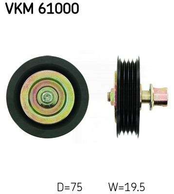 Styrrulle, drivrem, Upptill Skf VKM 61000 SKF