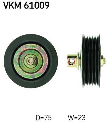 Styrrulle, drivrem, Upptill Skf VKM 61009 SKF