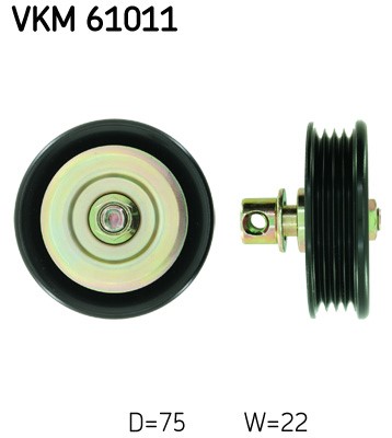 Styrrulle, drivrem, Upptill Skf VKM 61011 SKF