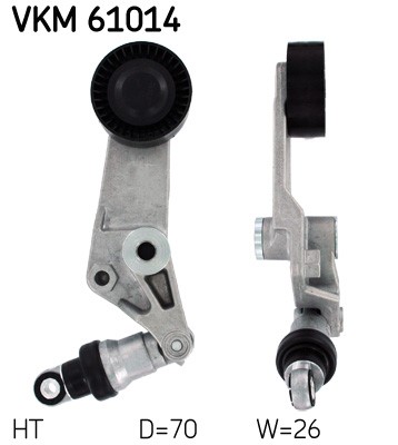 Spännrulle, Drivrem, Mitt, Höger Skf VKM 61014 SKF