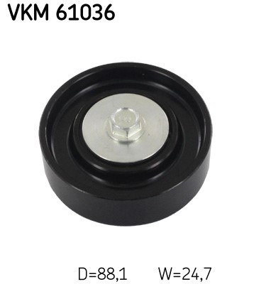 Styrrulle, drivrem, Nedre Skf VKM 61036 SKF