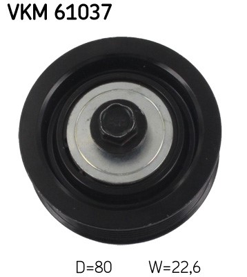 Styrrulle, drivrem, Upptill Skf VKM 61037 SKF