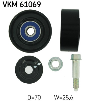 Styrrulle, drivrem, Nedre Skf VKM 61069 SKF