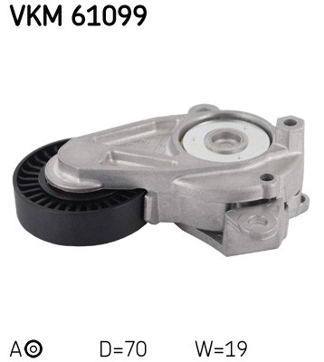 Spännrulle, Drivrem, Mitt, Höger Skf VKM 61099 SKF