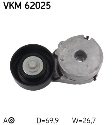 Spännrulle, Drivrem, Mitt till vänster, Vänster, Mitt Skf VKM 620 SKF