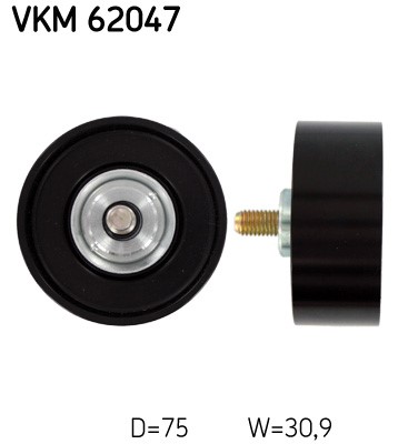Styrrulle, drivrem, Höger nedtill, Höger Skf VKM 62047 SKF