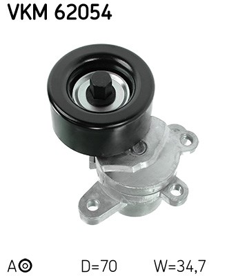 Spännrulle, Drivrem, Vänster undre, Vänster Skf VKM 62054 SKF