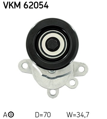 Spännrulle, Drivrem, Vänster undre, Vänster Skf VKM 62054 SKF