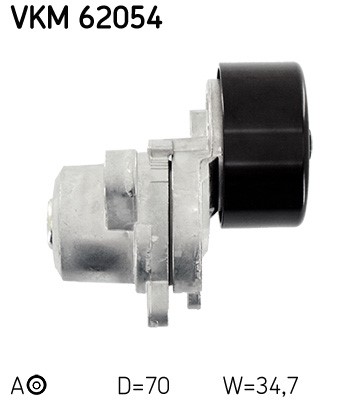 Spännrulle, Drivrem, Vänster undre, Vänster Skf VKM 62054 SKF