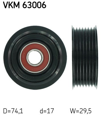 Styrrulle, drivrem Skf VKM 63006 SKF