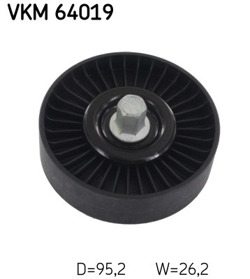Styrrulle, drivrem, Höger nedtill Skf VKM 64019 SKF