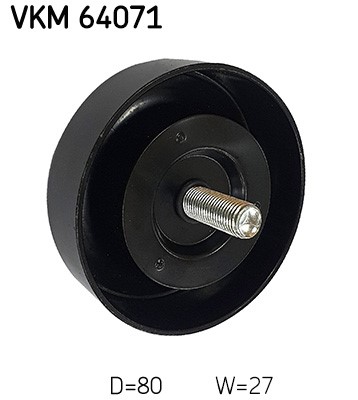 Styrrulle, drivrem, Höger upptill, Mitt till vänster, Vänster und SKF Styrrulle, drivrem, Höger upptill, Mitt till vänster, Vänster und SKF