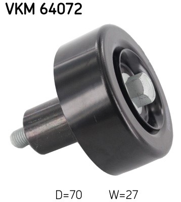 Styrrulle, drivrem, Vänster övre, Vänster undre, Höger upptill, H SKF