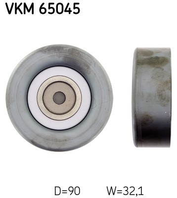 Styrrulle, drivrem, Mitt, Höger Skf VKM 65045 SKF